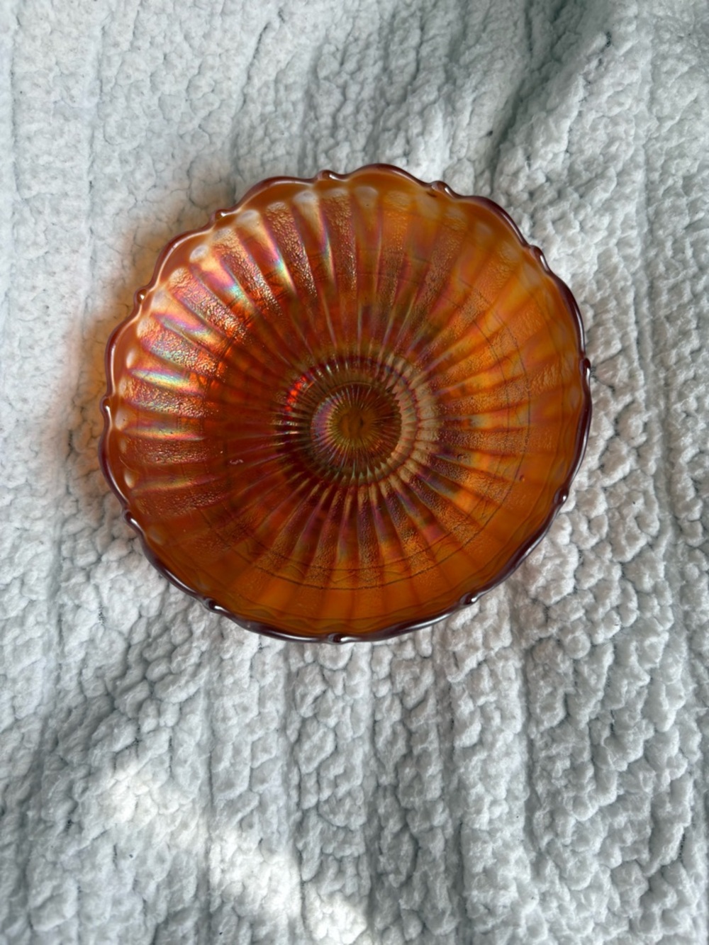 Fenton Carnival Glass Decorative Bowl